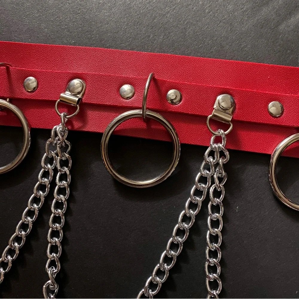 SOLD ‘BLOODLUST’ Goth Bondage Choker Necklace 🔪⛓️ - Picture 6 of 6